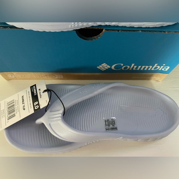 Columbia Ramble Flip Flops Womens Sz 8 Thongs Omni Grip Comfort whisper whisper - Picture 9 of 9